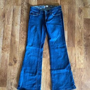 Paige Robertson Petite Dark Wash Flare Jeans sz27P
